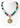 Bright Beaded Medallion Necklace