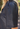 black faux leather dress