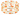 Huf Orange & White Bangle Bracelet