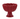 Stoneware Footed Scalloped Bowl, Red