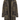 Olive & Black Multi Plaid Snap Front Coat