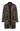 Olive & Black Multi Plaid Snap Front Coat