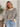 Stripe Rolled Edge Long Sleeve Knit Sweater