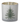 Frosted White Glass Christmas Tree Containers w/Gold Star Medium