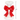 white resin candle holder with red bow