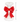white resin candle holder with red bow
