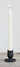 taper candle holder on table with white candle holder 