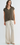 Textured Satin V-Neck Dolman Truffle Blouse