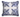20" Royal Blue Velvet & Linen Embroidered Pillow