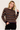 Dark Plum Honeycomb Striped Sweater