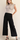 Colette Cropped Wide Leg Black Trouser