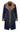 Denim Sherpa Trimmed Notch Jacket