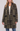 Olive & Black Multi Plaid Snap Front Coat