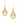 Pearl & Gold Teardrop Earring