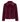 A plush, short faux fur jacket in a deep burgundy or plum color, featuring a wide collar and long sleeves, shown against a plain white background.